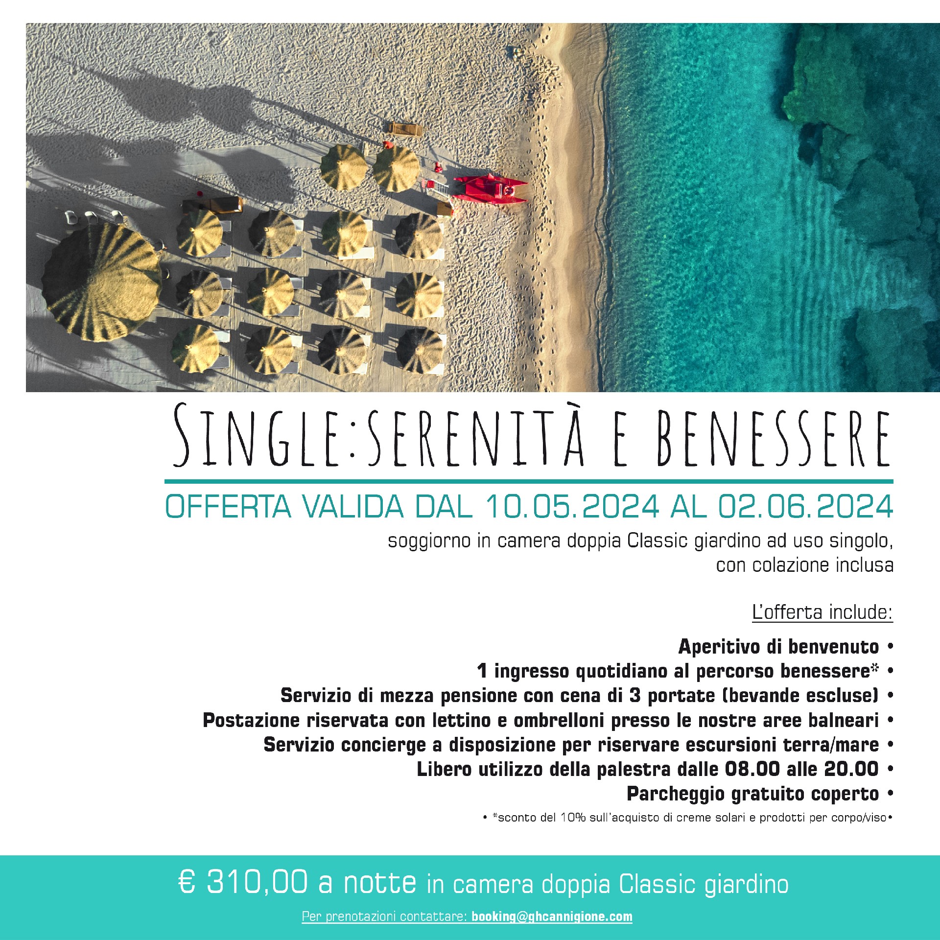 Single: Serenità e Benessere - Offerte - Grand Hotel Cannigione